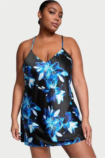 Satin Open Back Slip