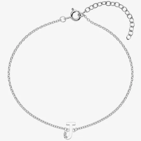 Hot Diamonds Letter J Bracelet DL621