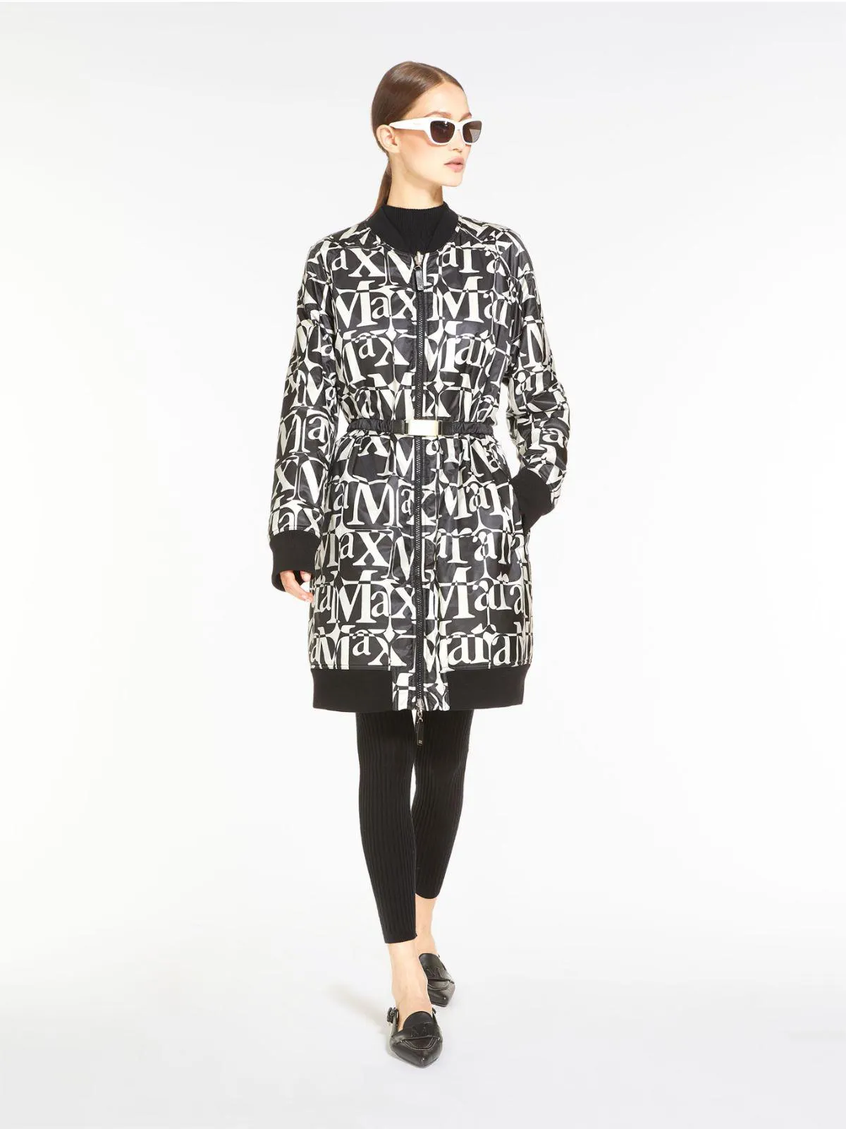 Reversible water-repellent canvas bomber jacket