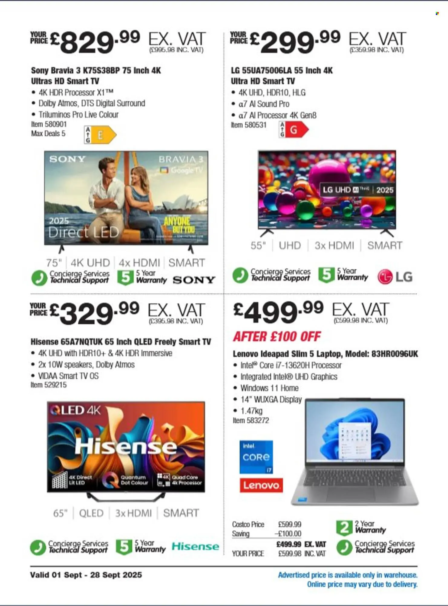 Costco leaflet from 1 September to 28 September 2025 - Catalogue Page 2