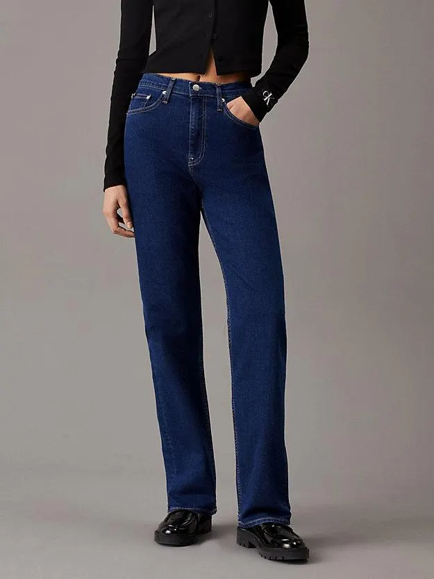 High Rise Straight Jeans