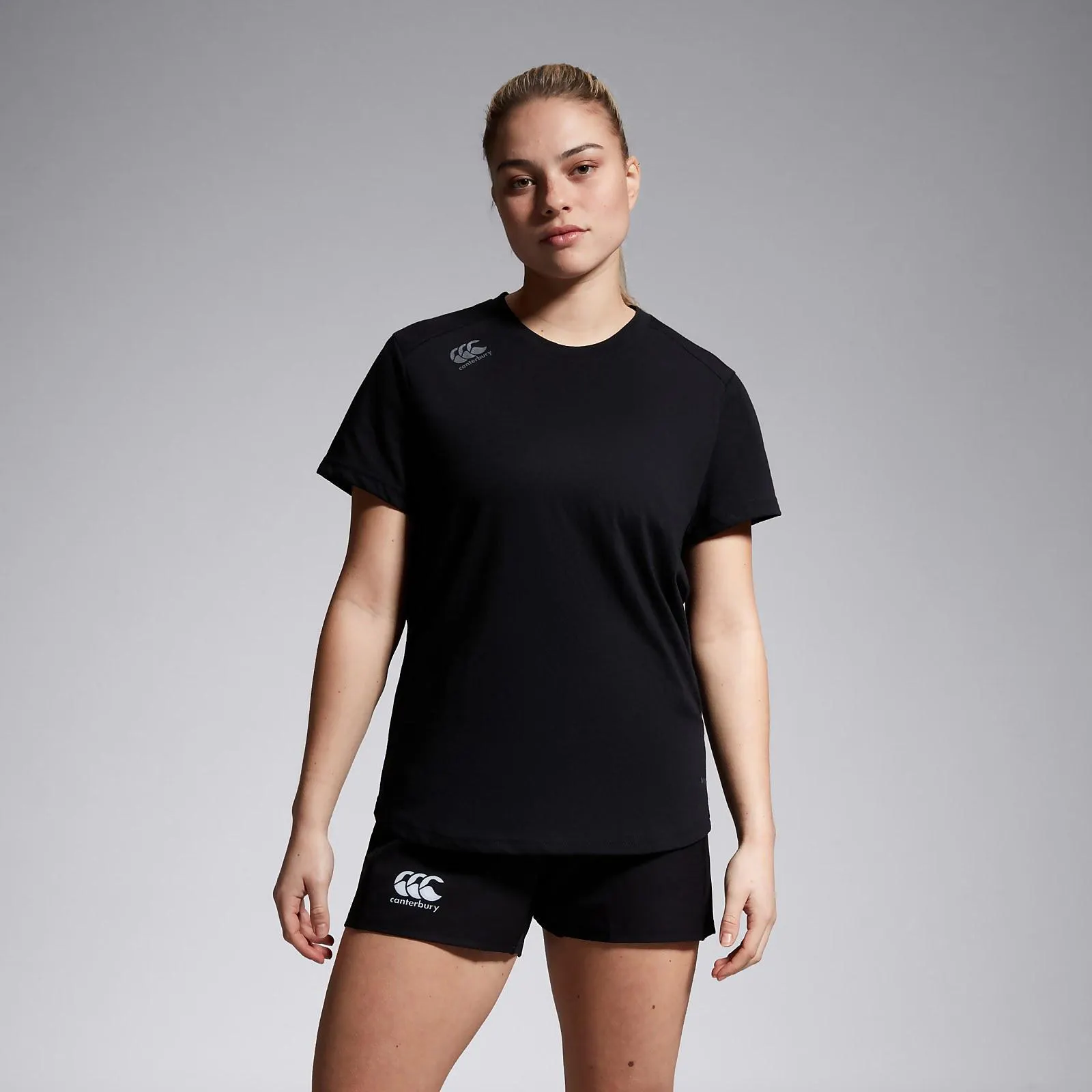 WOMENS VAPODRI SHORT SLEEVED TEMPO TEE BLACK