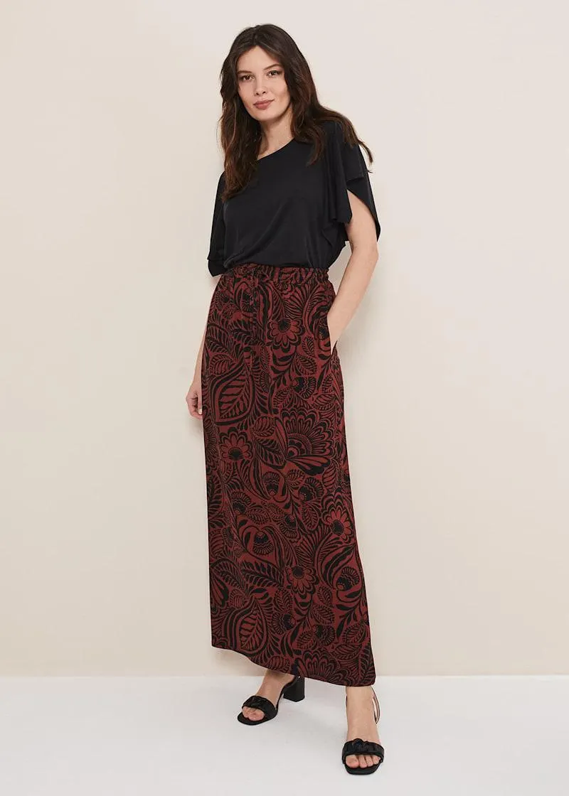Mara Abstract Maxi Skirt