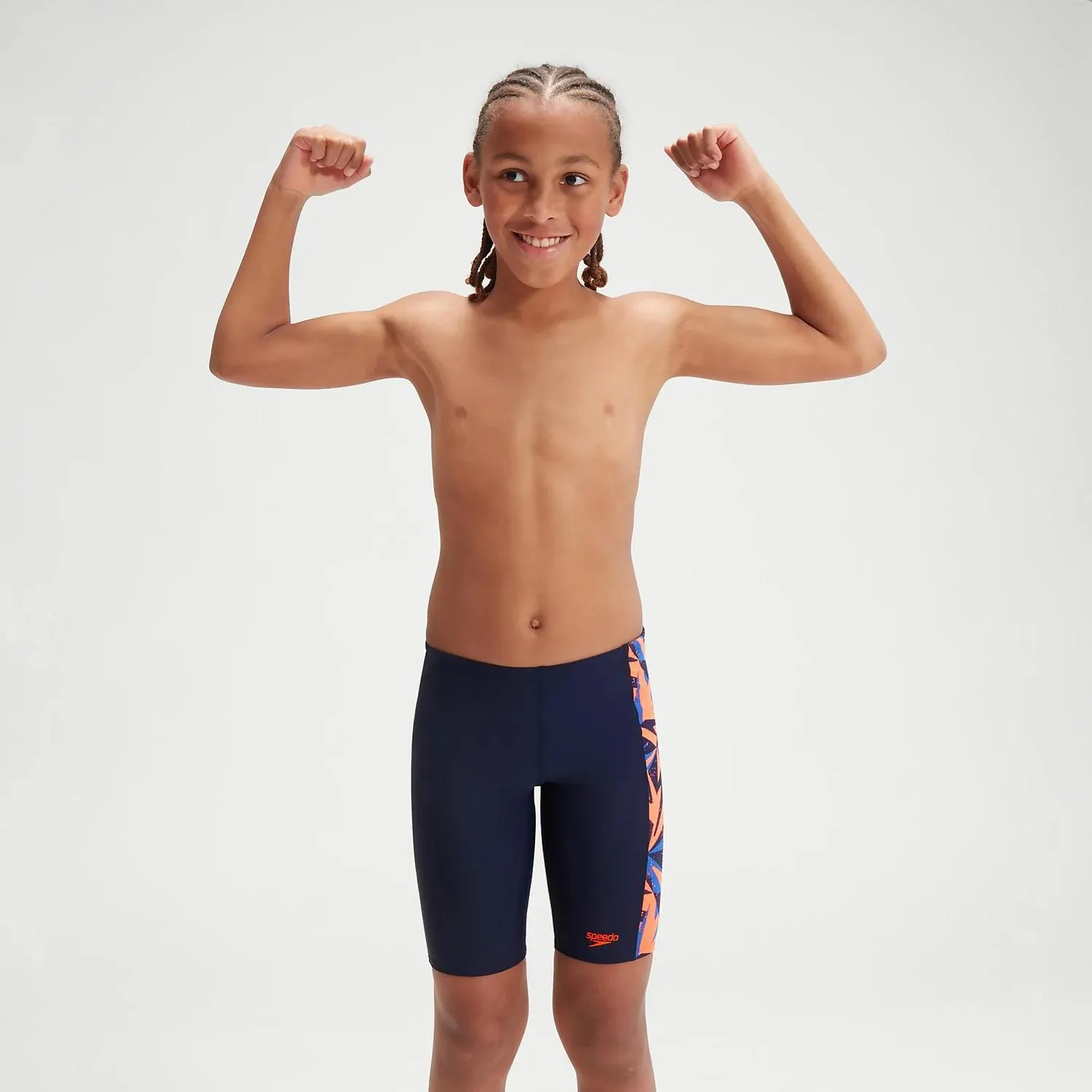 Boys' Hyper Boom Panel Jammer Navy/Orange