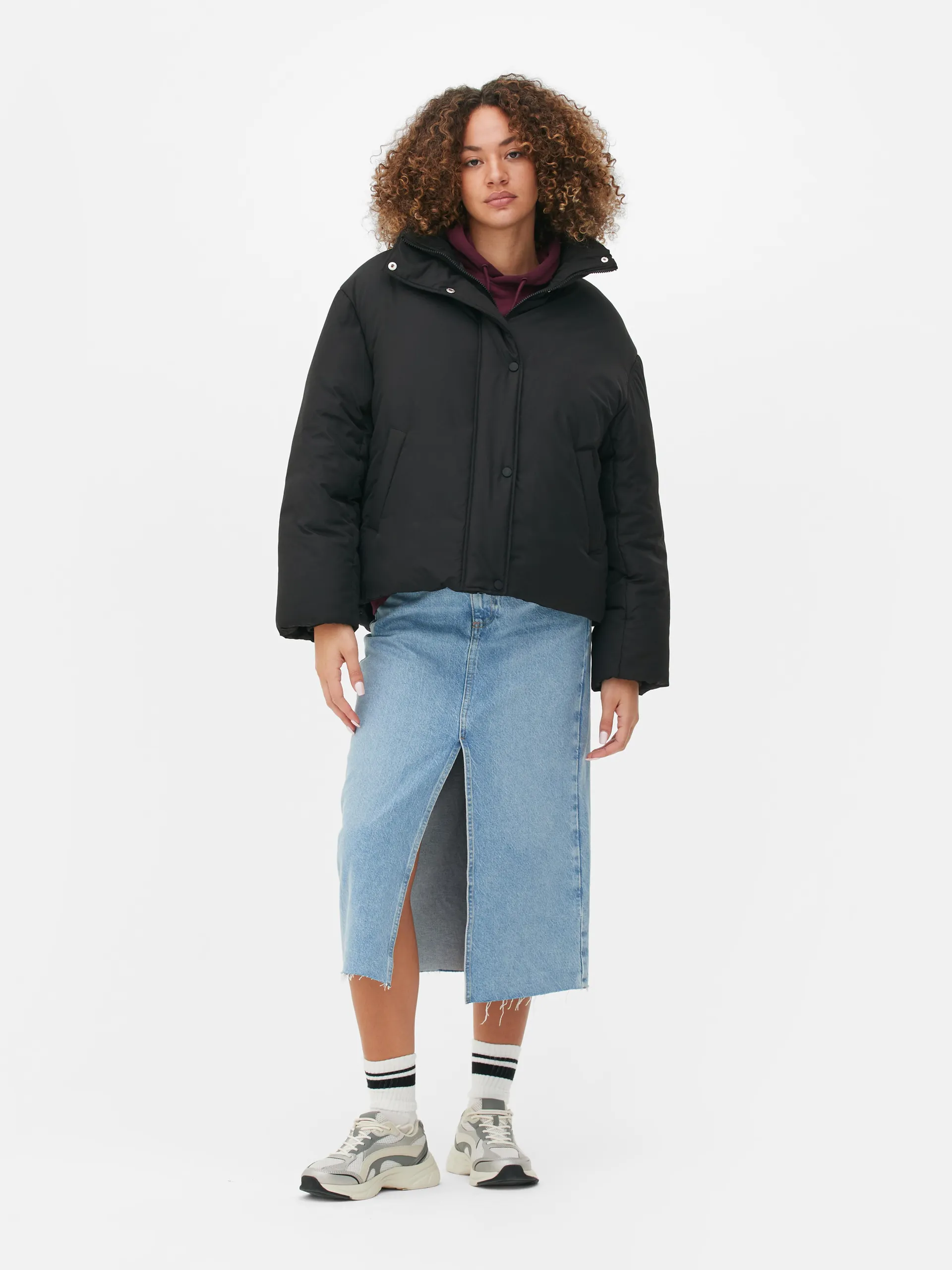 Funnel Neck Puffer Jacket