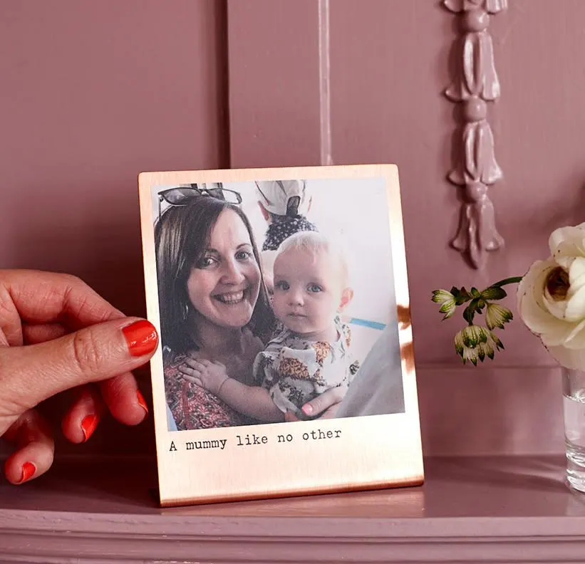 Personalised Solid Copper Photo Print