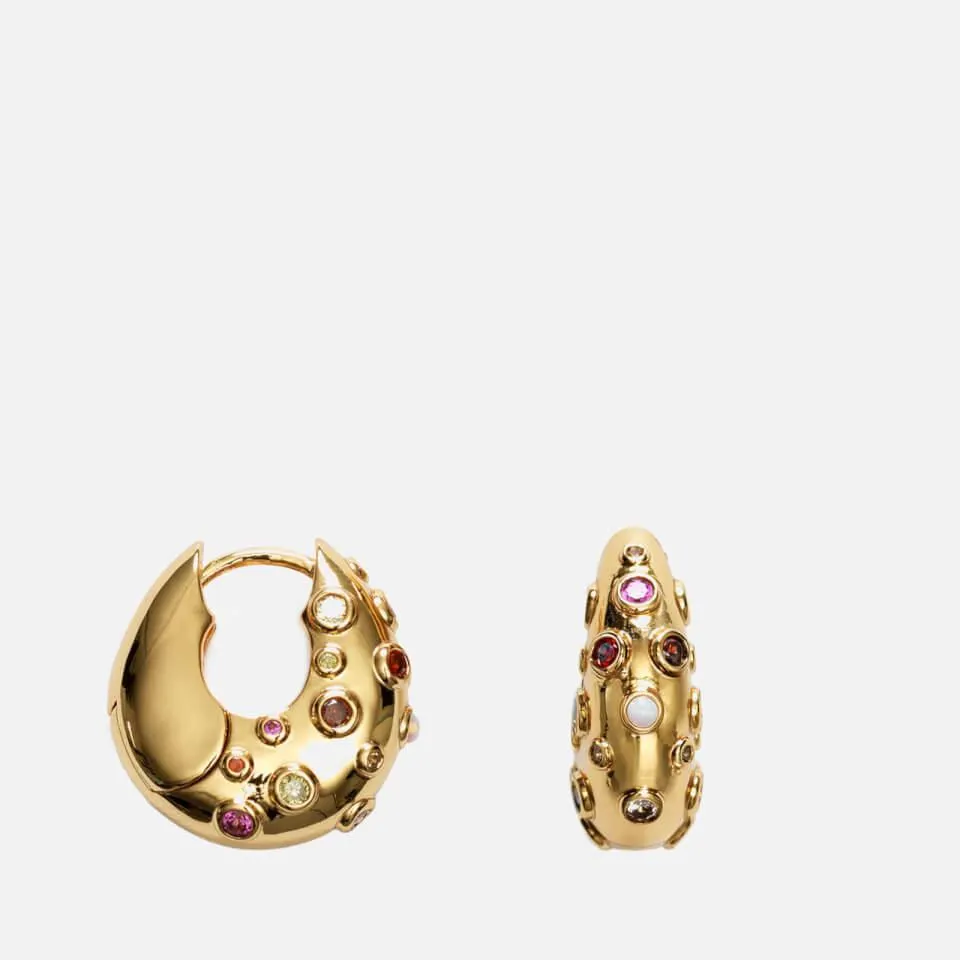 Anni Lu Crystal Bay Cubic Zirconia Hoop Earrings