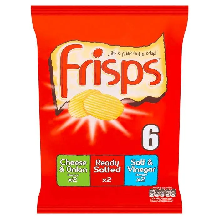 Frisps Variety Crisps, 25.5g (Pack of 6)