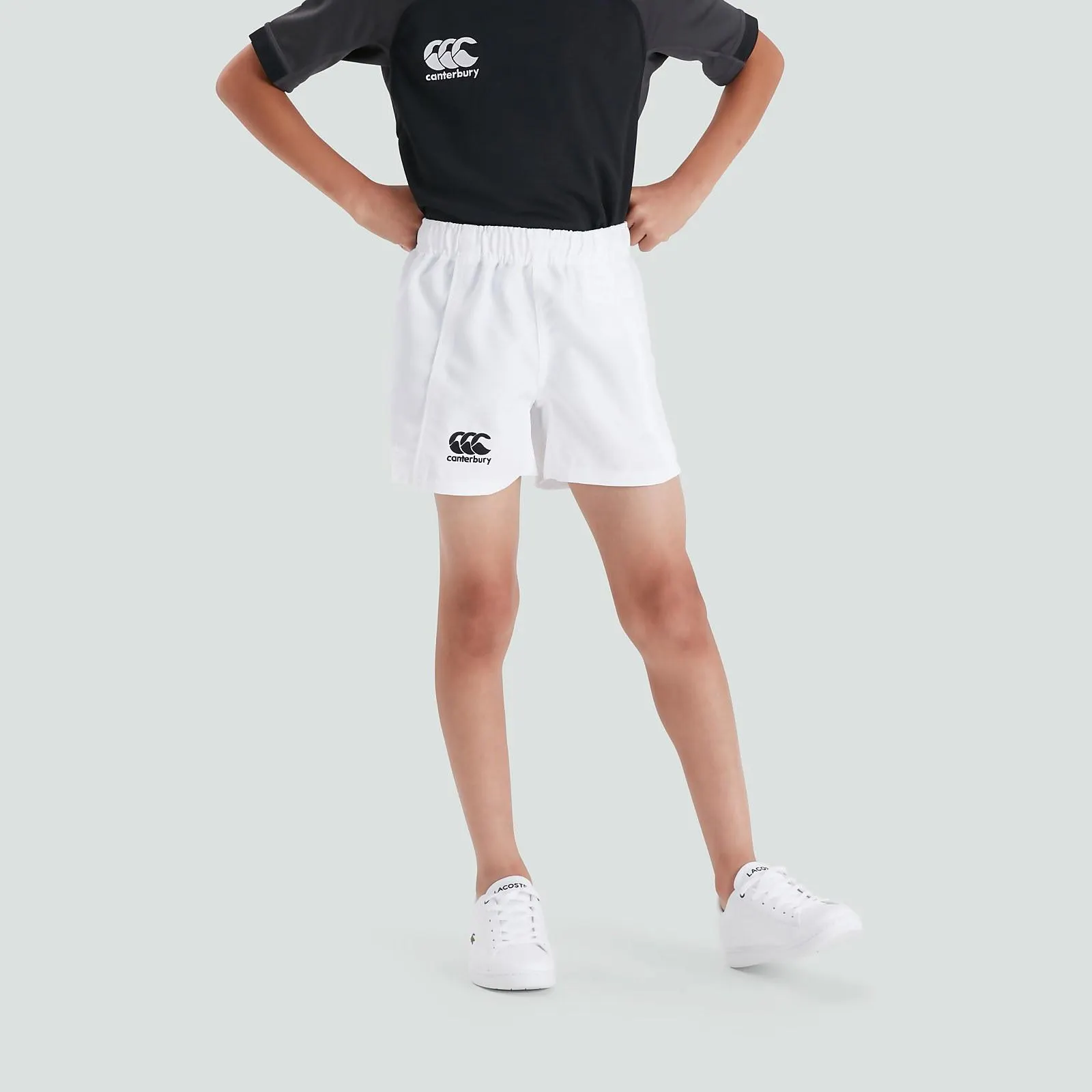 JUNIOR UNISEX ADVANTAGE SHORTS WHITE