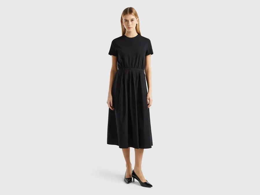 Vestido largo de algodón