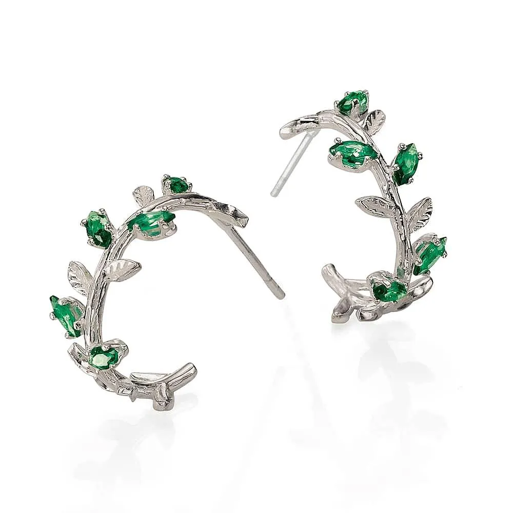 Branching Out Hoop Earrings