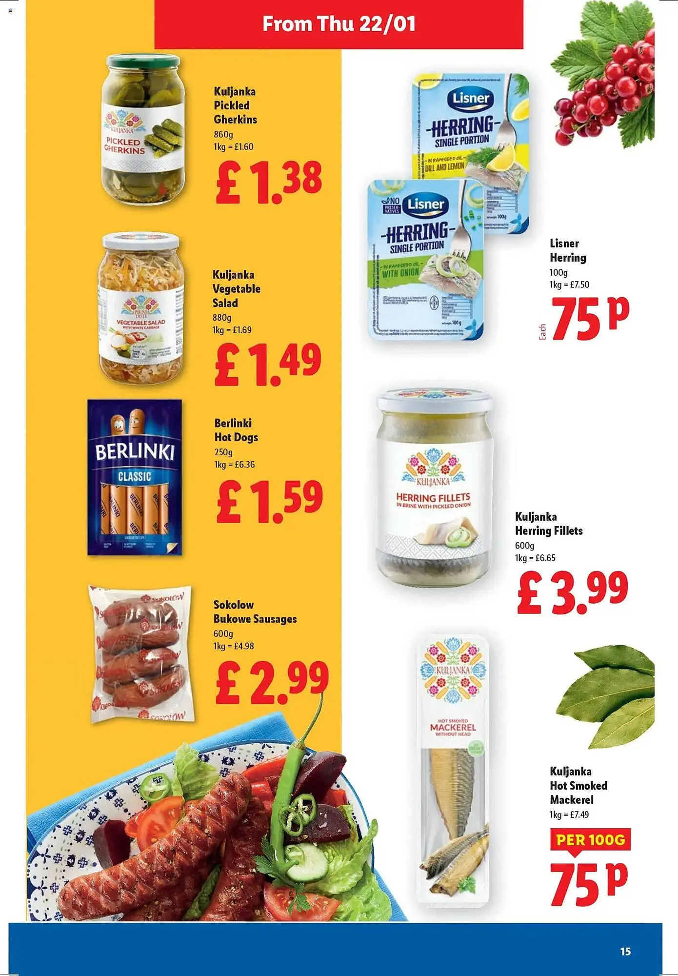 Lidl leaflet from 22 January to 29 January 2026 - Catalogue Page 15