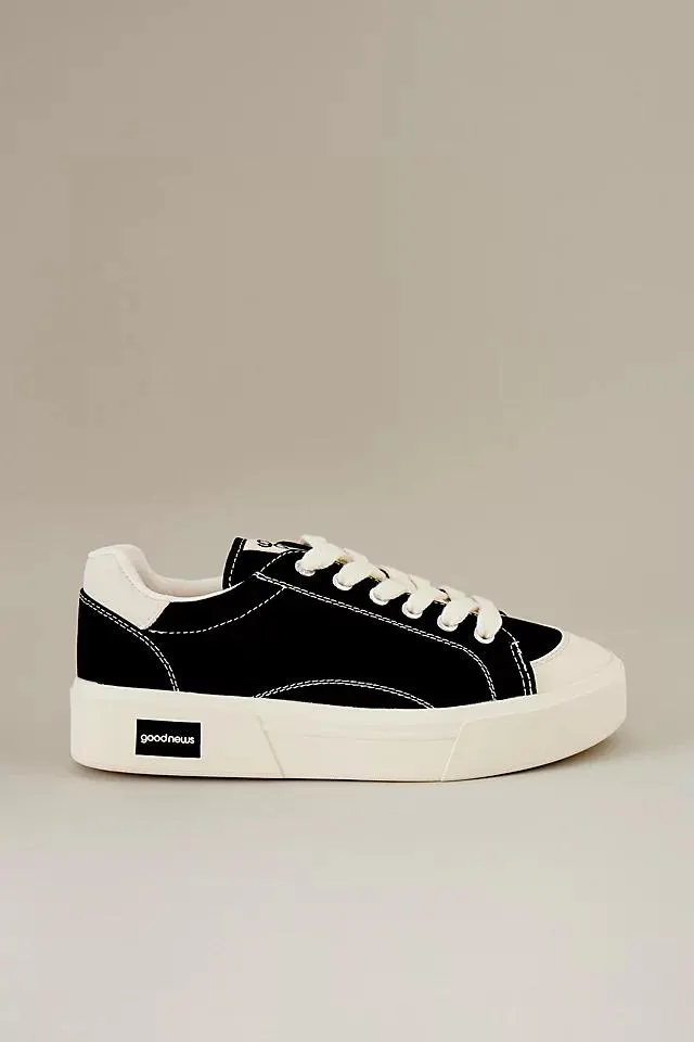 Good News Opal Organic Cotton Canvas Low-Top Platform Trainers