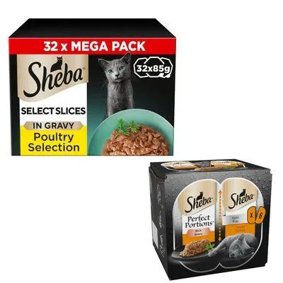 32x85g Sheba Wet Cat Food + 32x37,5g Sheba Wet Cat Food - Special Bundle! *