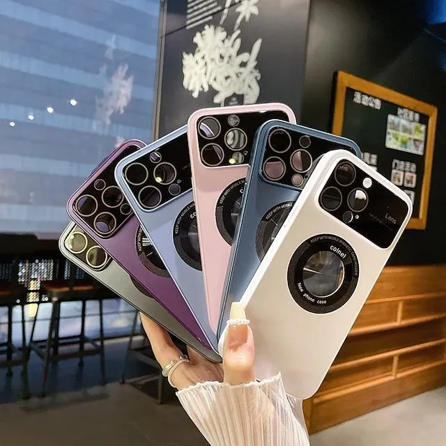 Phone Case For Apple With Magsafe iPhone 14 13 12 11 Plus Pro Max Magnetic Support Wireless Charging Solid Colored TPU PC