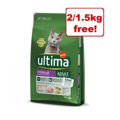 10/7.5kg Affinity Ultima Dry Cat Food - 2/1.5kg Free!*