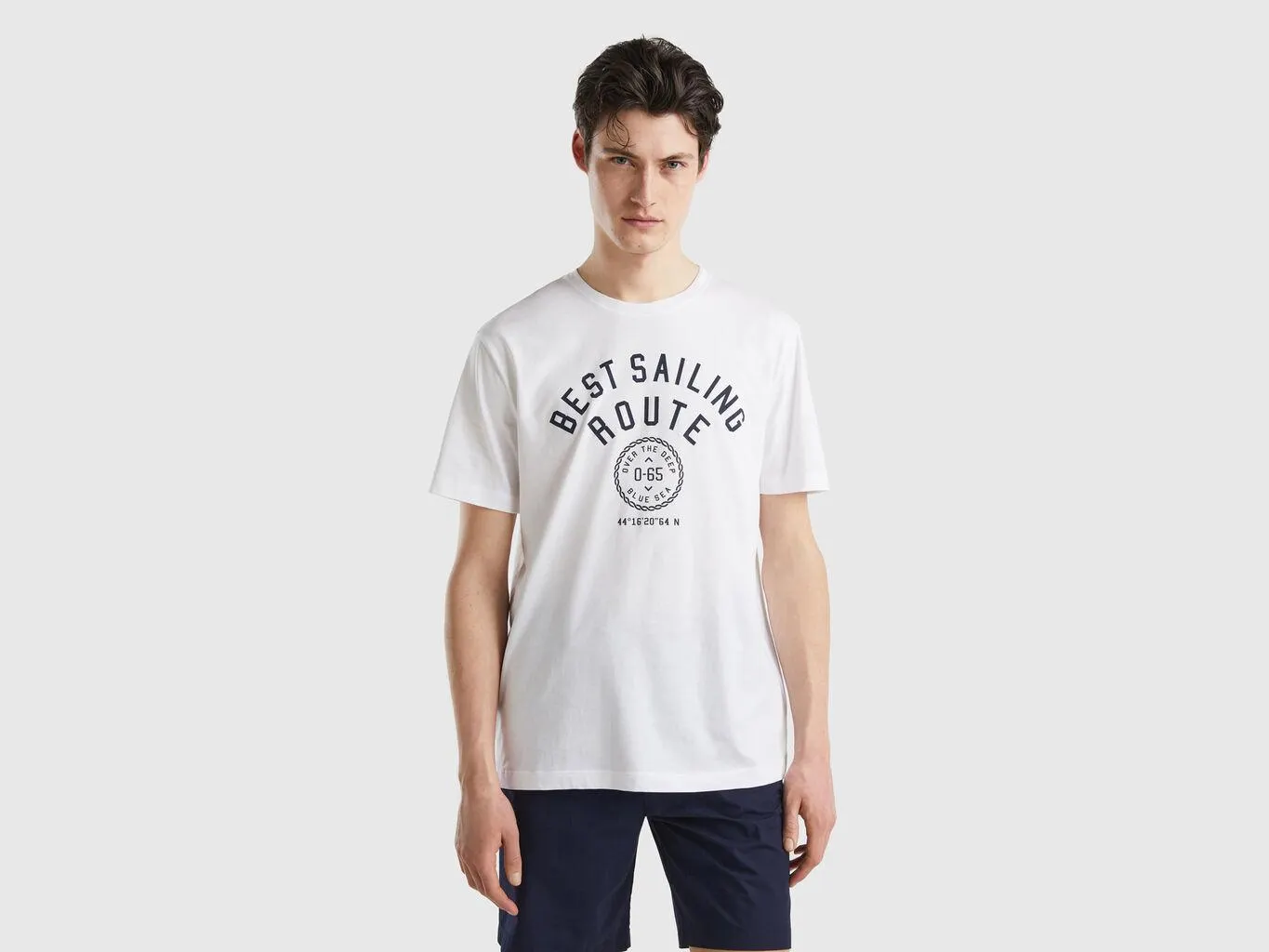 Long fiber cotton t-shirt