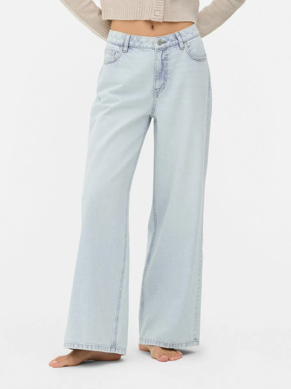 Mid-Rise Wide Leg Jeans | Short - Long Lengths