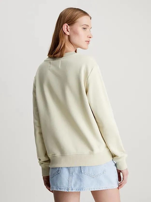 Cotton Terry Badge Sweatshirt