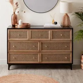 Franco 7 Drawer Chest, Black