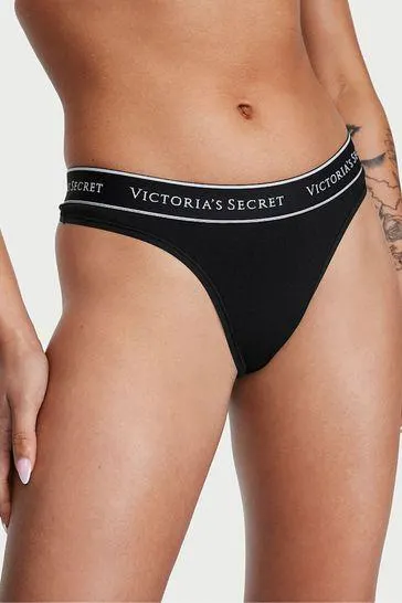 Stretch Cotton Logo Knickers