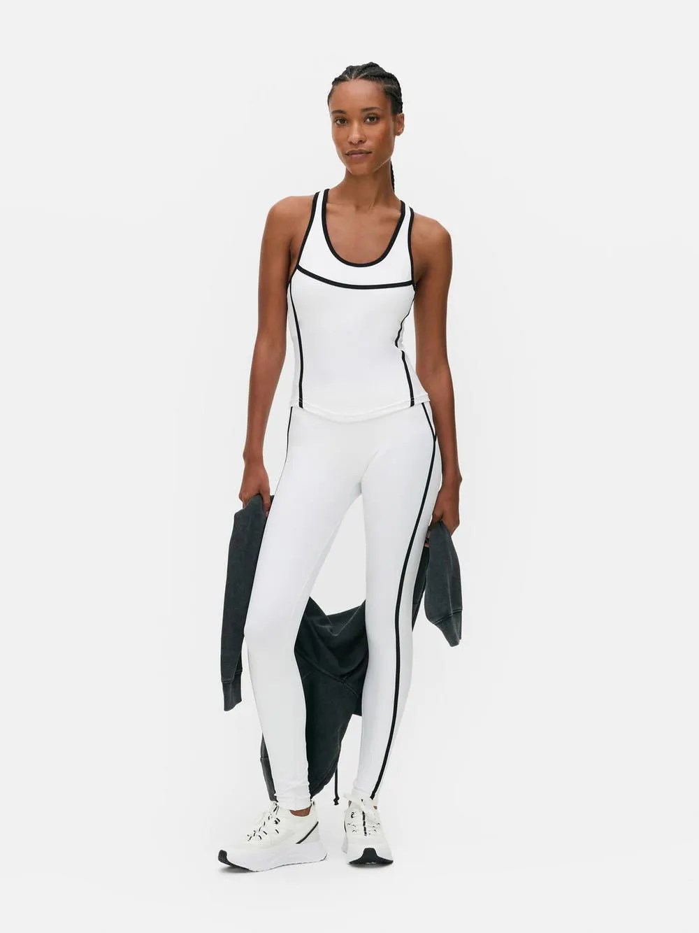 Seamless Contrast Striped Tank