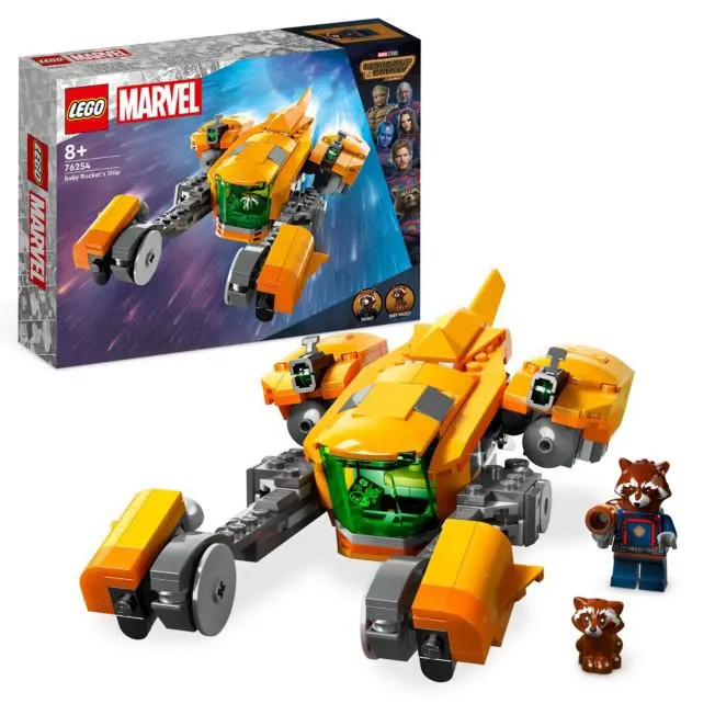 LEGO Marvel Baby Rocket's Ship Building Toy Set 76254