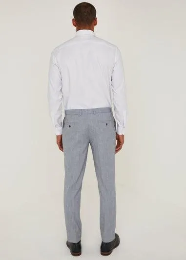 Taylor & Wright Hanks Grey Slim Fit Suit Trousers - 30 Waist 31 Leg
