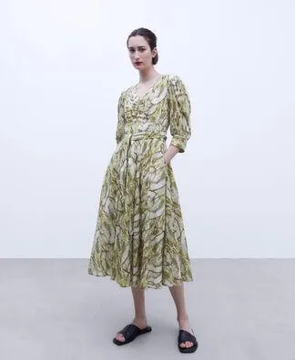 Cotton printed dress