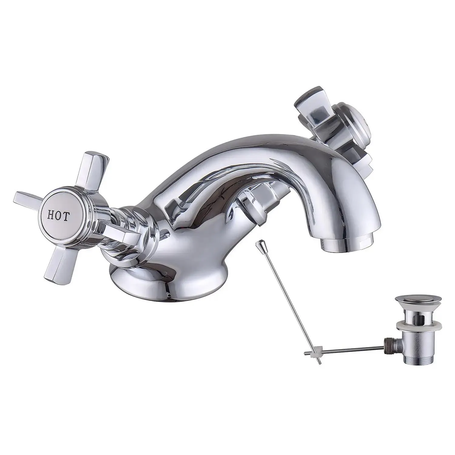 Bathstore Bensham 1895 Mono Basin Mixer - Chrome