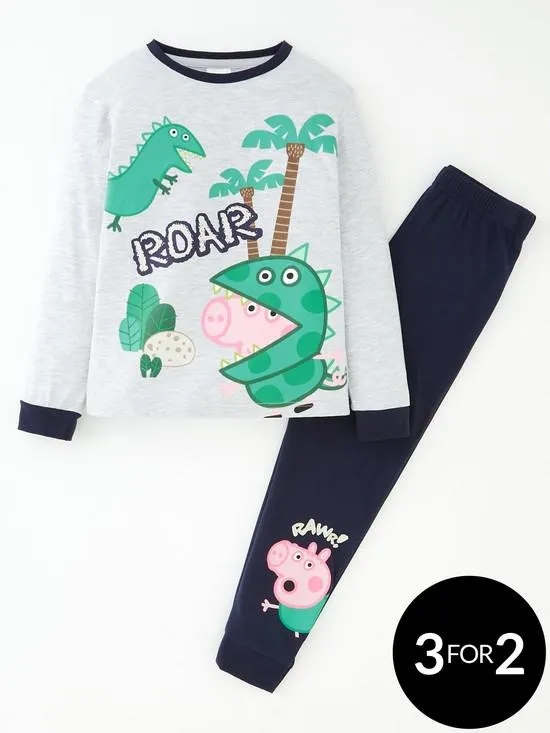 George Pig Long Sleeve Pyjamas - Green