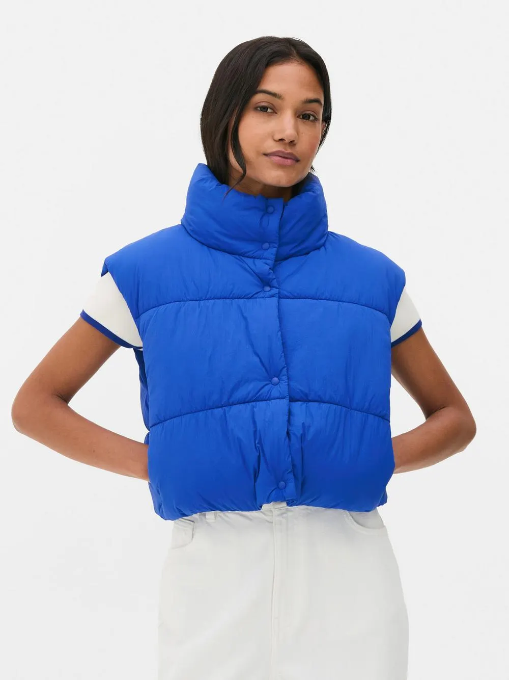 Quilted Crop Gilet