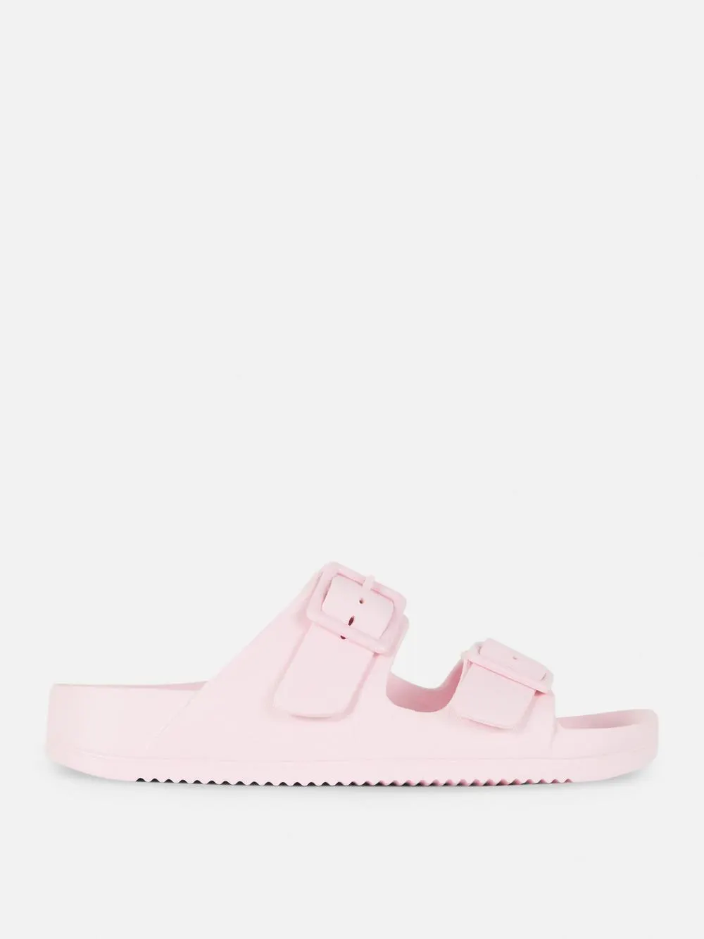 Chunky Double Buckle Strap Sandals