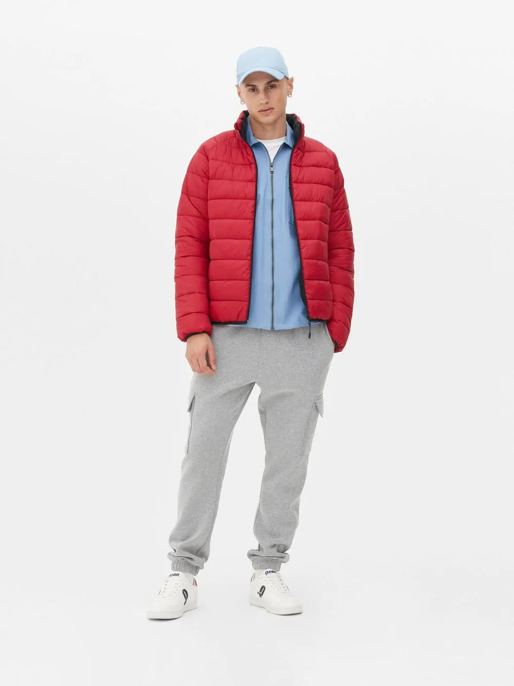 Funnel Neck Quilted Jacket