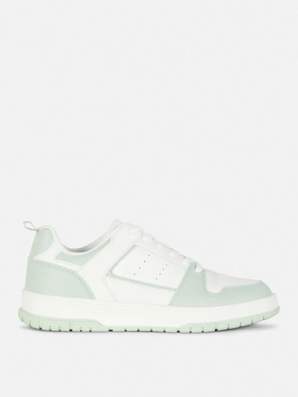 Sporty Panelled Low-Top Trainers