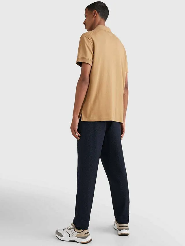 Tommy Hilfiger Zip Neck Slim Fit Polo Shirt, Countryside Khaki