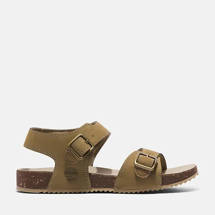 Castle Island Backstrap Sandal for Junior in Beige