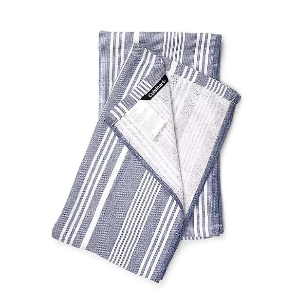 2 Cuisinart Fouta Luxury Striped Tea Towels