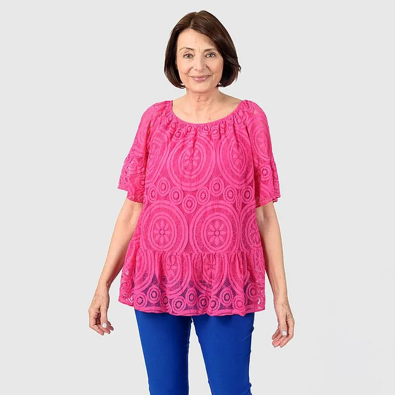 Viscose Top (Size 1x1 cm) - Pink