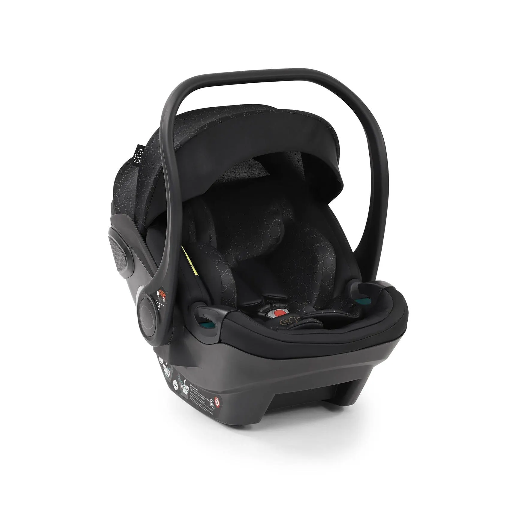 egg Shell i-Size Car Seat Black Geo