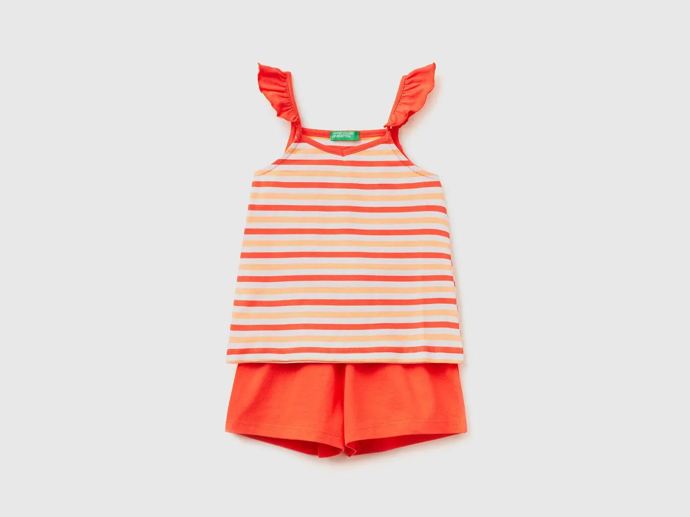 Striped tank top and shorts set