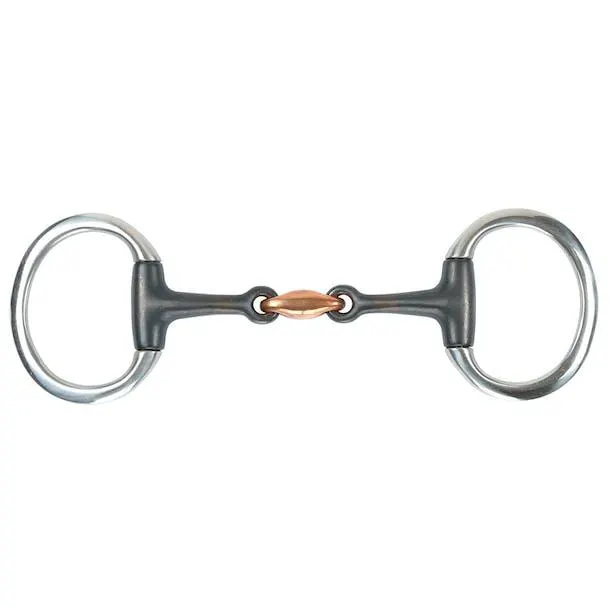 Shires Sweet Iron Lozenge Flat Ring Eggbutt Snaffle Bit
