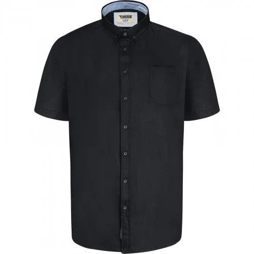 D555 Mens James Oxford Kingsize Short-Sleeved Shirt