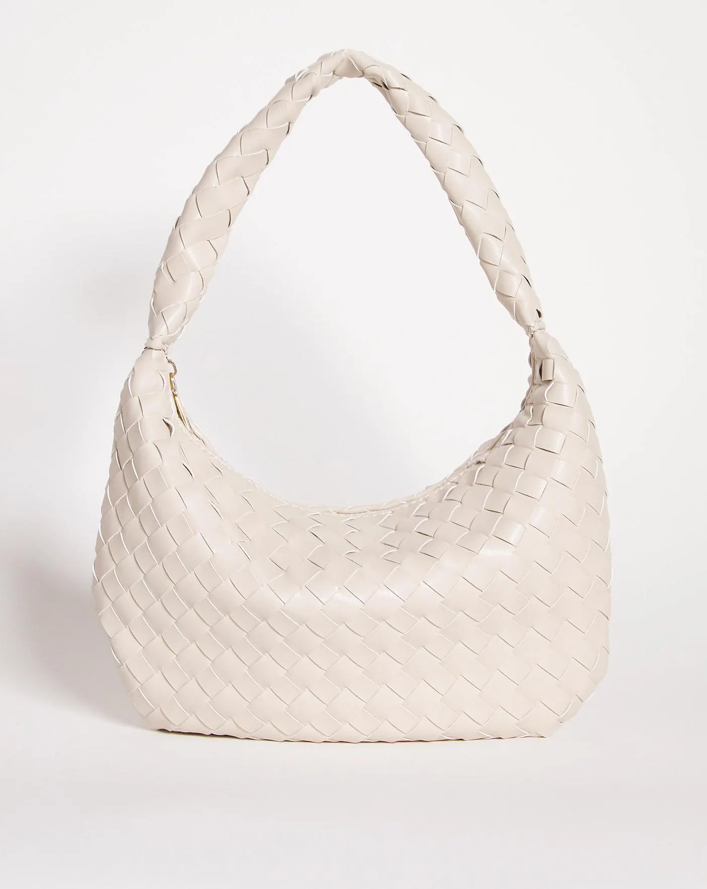 Woven PU Shoulder Bag