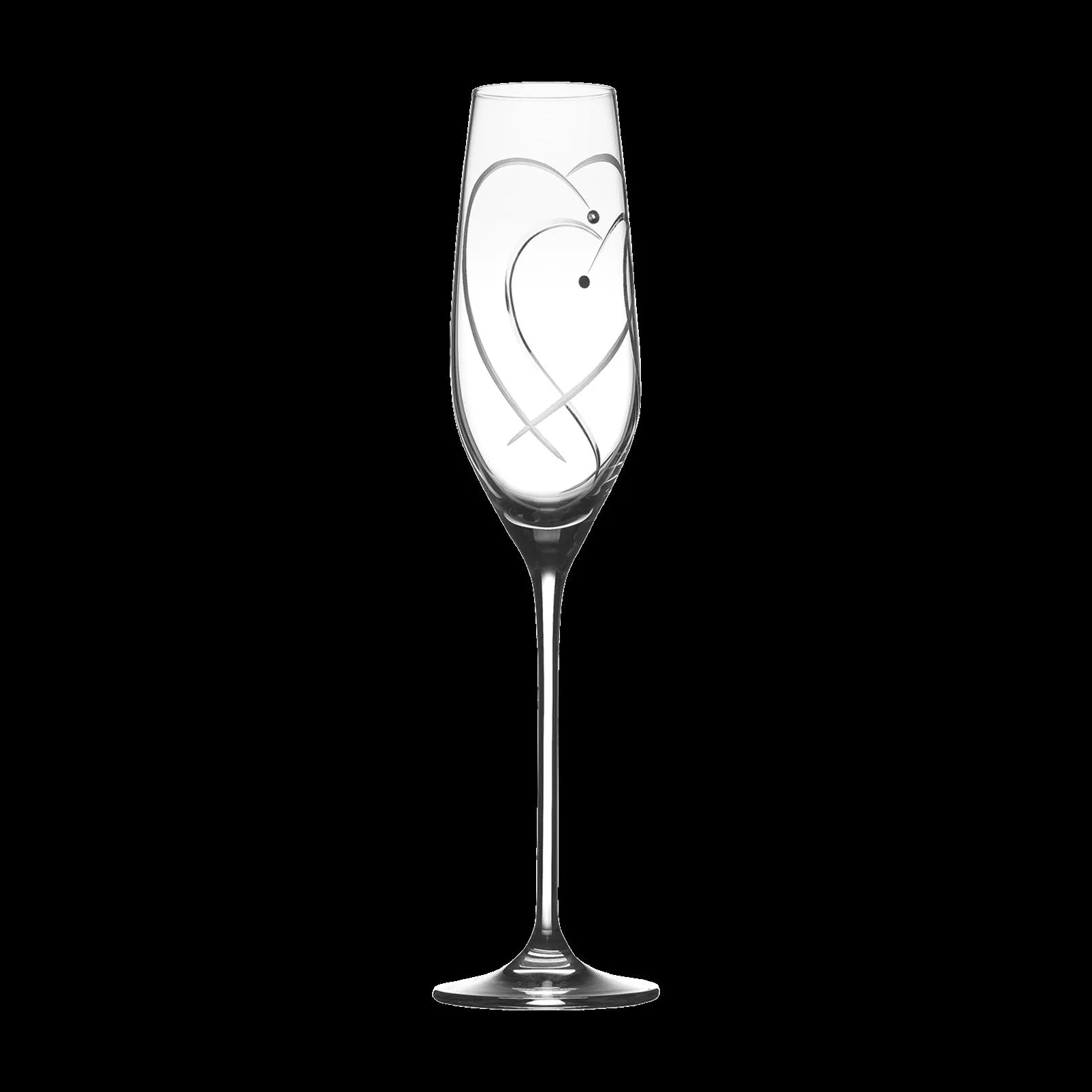 Two Hearts Entwined Champagne Flutes (Set of 2)