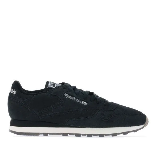 Reebok Mens Classic Leather Trainers in Black