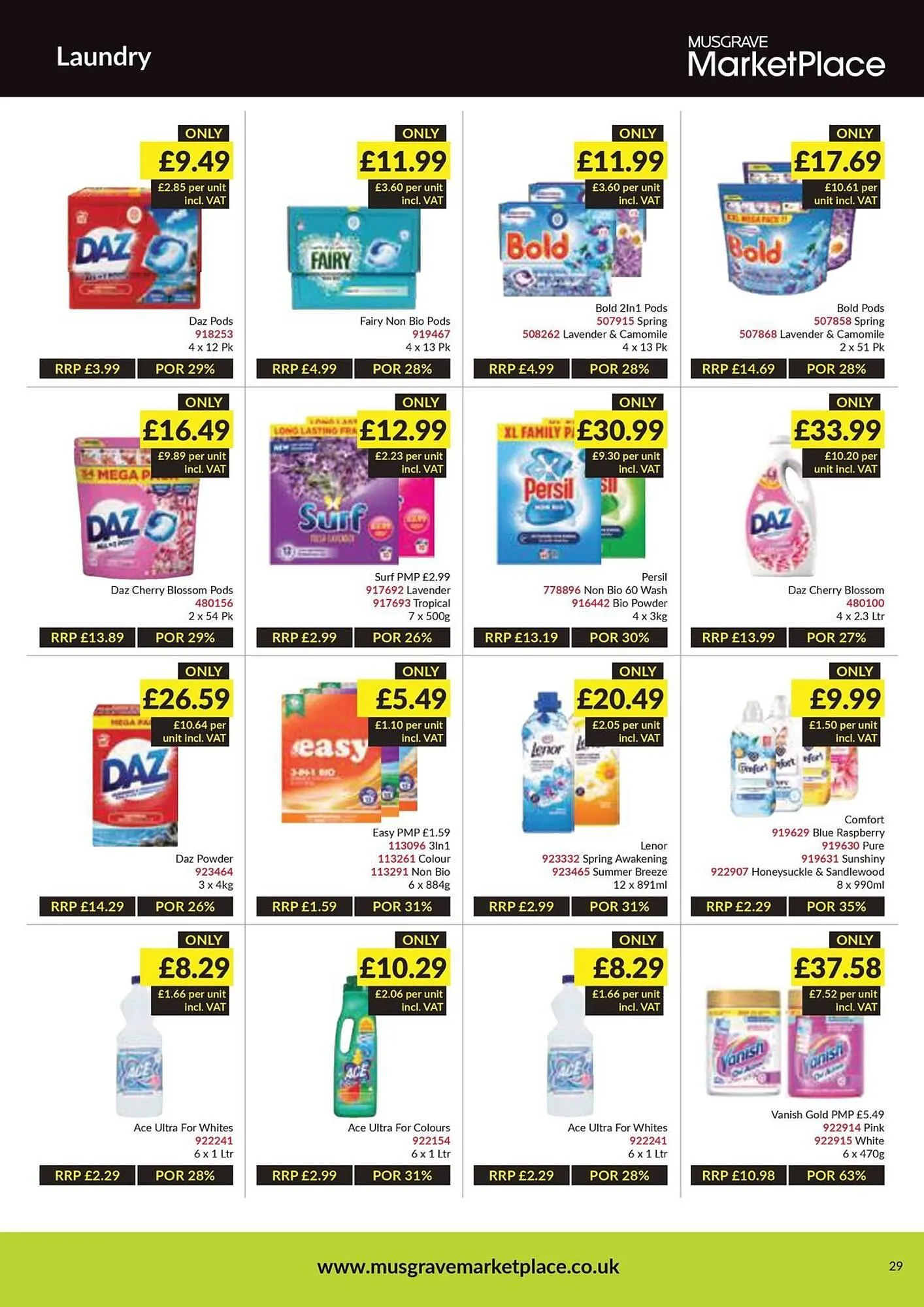 Musgrave MarketPlace leaflet from 14 July to 3 August 2025 - Catalogue Page 29