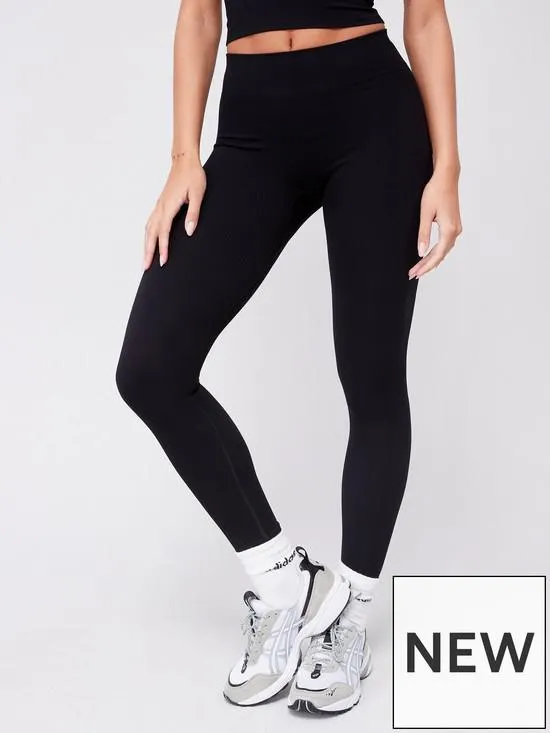 Seamless High Waisted Legging - Black
