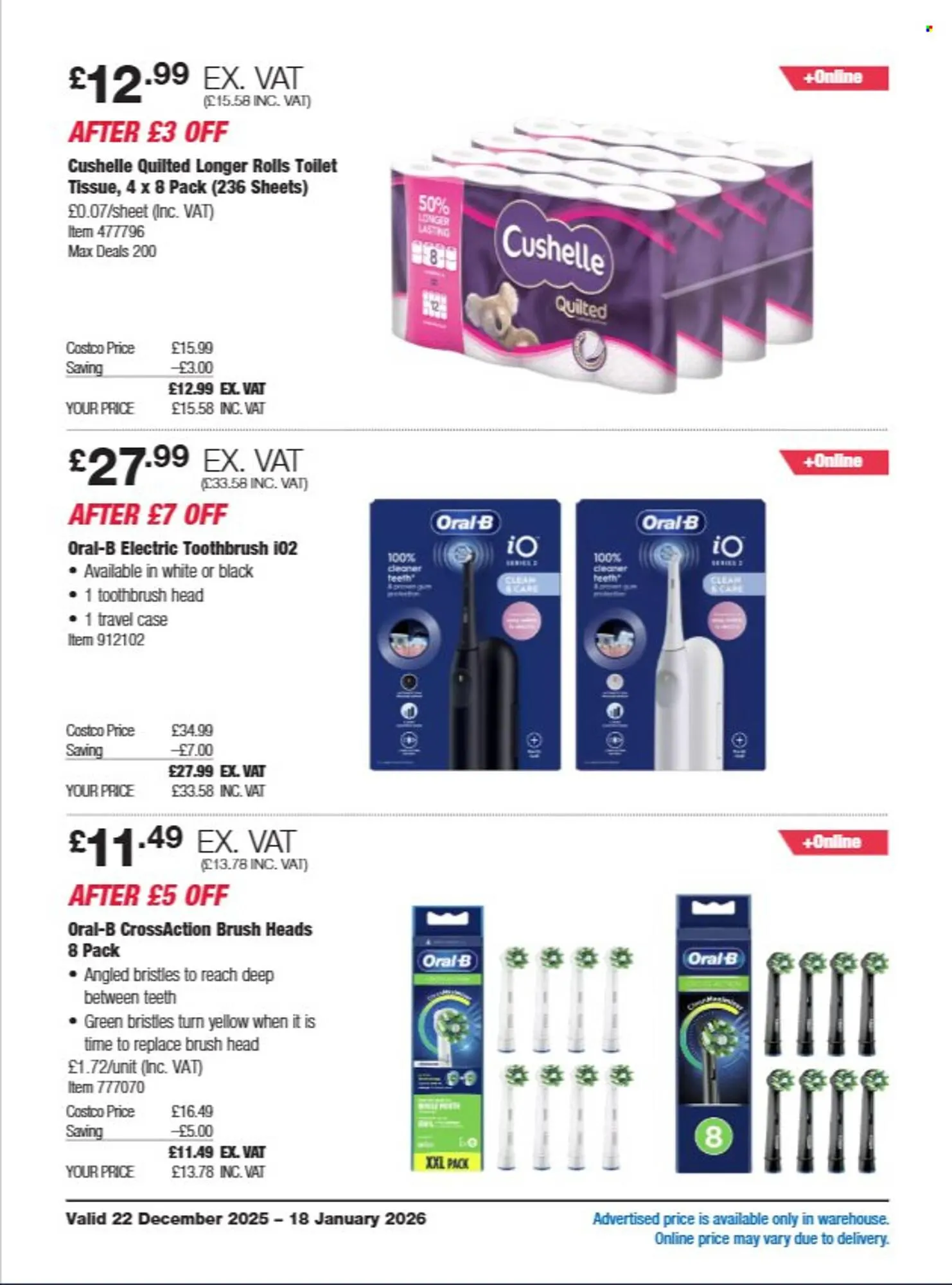 Costco leaflet from 22 December to 18 January 2026 - Catalogue Page 18