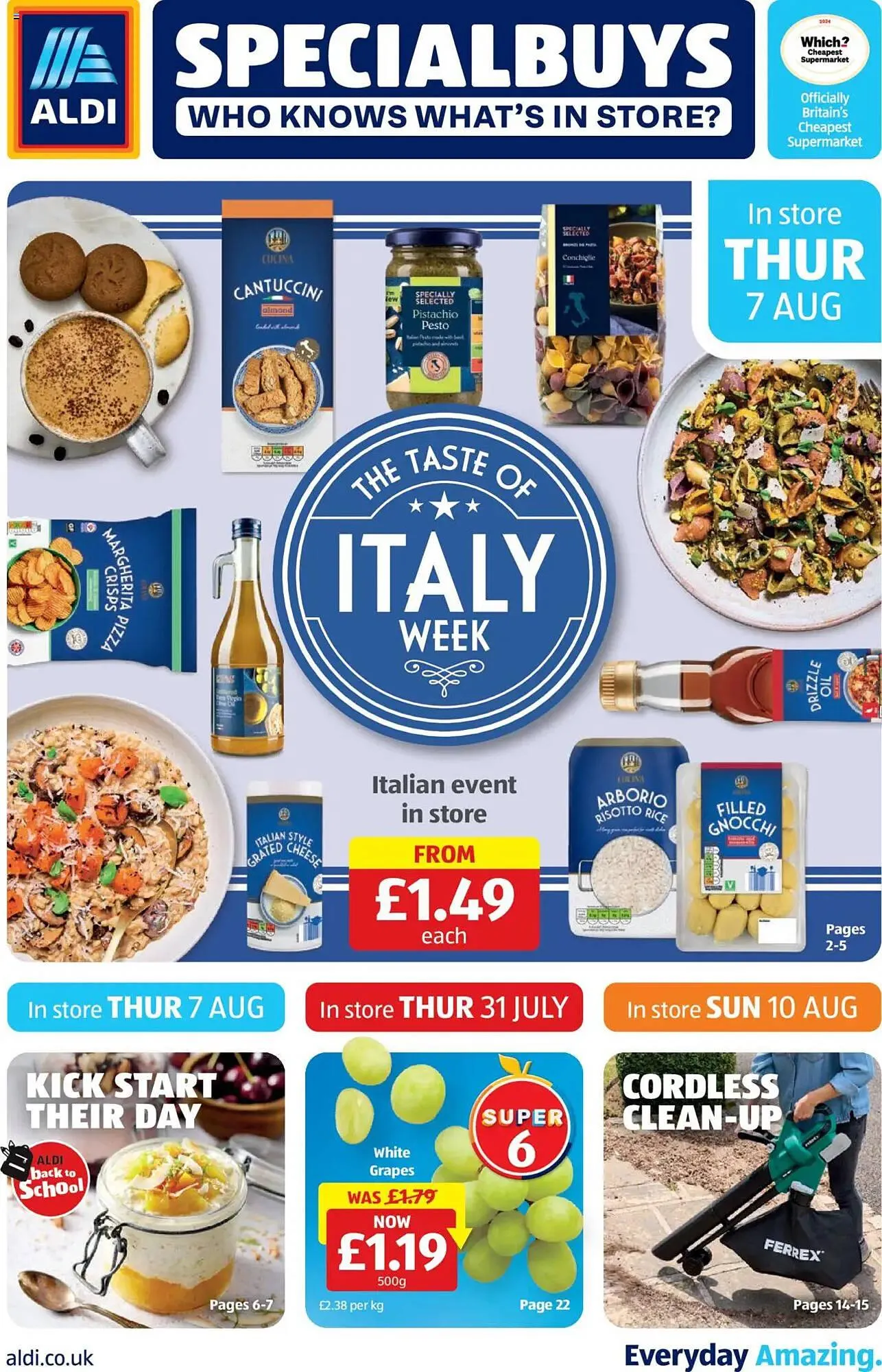 Aldi leaflet from 7 August to 12 August 2025 - Catalogue Page 1